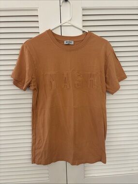 NASH Men's Short Sleeve Crewneck T-Shirt in Rust Tan